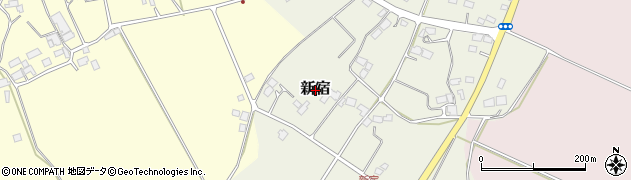 栃木県大田原市新宿周辺の地図