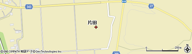 栃木県大田原市片田周辺の地図