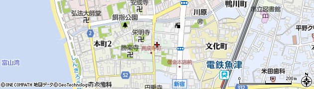 富山県魚津市真成寺町周辺の地図