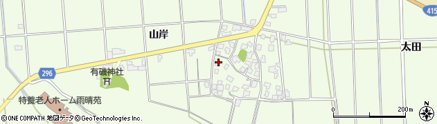 富山県高岡市太田山岸周辺の地図