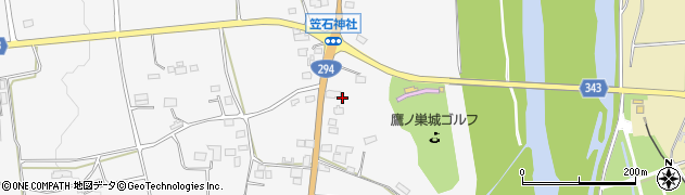 栃木県大田原市湯津上317周辺の地図