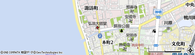 弘法大師周辺の地図