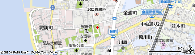 魚津神社周辺の地図