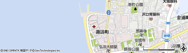 富山県魚津市諏訪町9周辺の地図