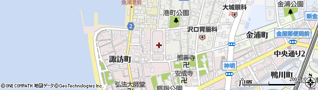 富山県魚津市諏訪町19周辺の地図