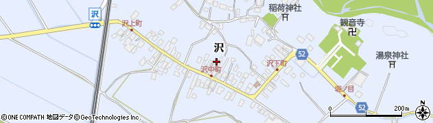 栃木県矢板市沢656周辺の地図