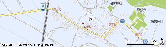 栃木県矢板市沢658周辺の地図