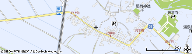 栃木県矢板市沢672周辺の地図