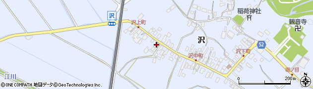 栃木県矢板市沢952周辺の地図