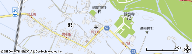 栃木県矢板市沢599周辺の地図