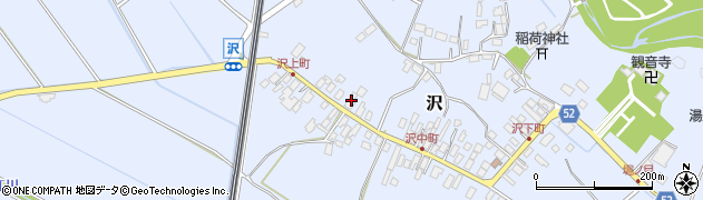 栃木県矢板市沢701周辺の地図
