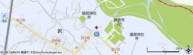 栃木県矢板市沢404周辺の地図