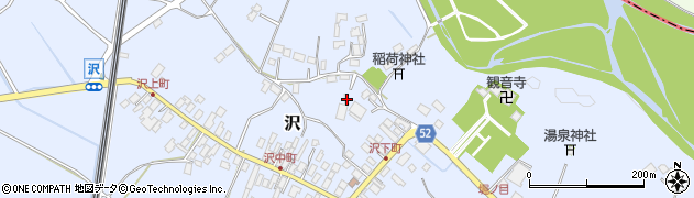 栃木県矢板市沢617周辺の地図