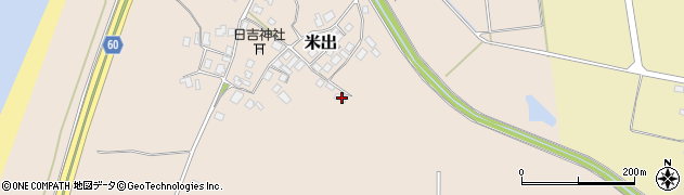 石川県羽咋郡宝達志水町米出リ53周辺の地図