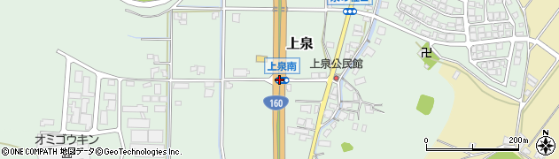 上泉南周辺の地図