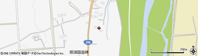 栃木県大田原市湯津上821-1周辺の地図