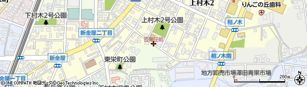 百楽荘前周辺の地図