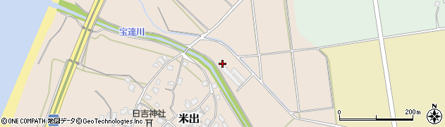 石川県宝達志水町（羽咋郡）米出（ホ）周辺の地図
