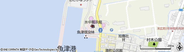 魚津埋没林周辺の地図
