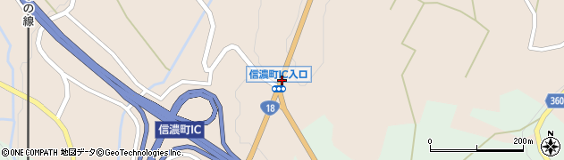 信濃町ＩＣ入口周辺の地図