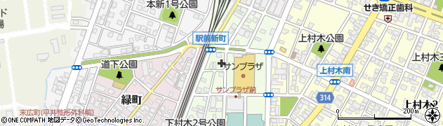 富山県魚津市駅前新町周辺の地図