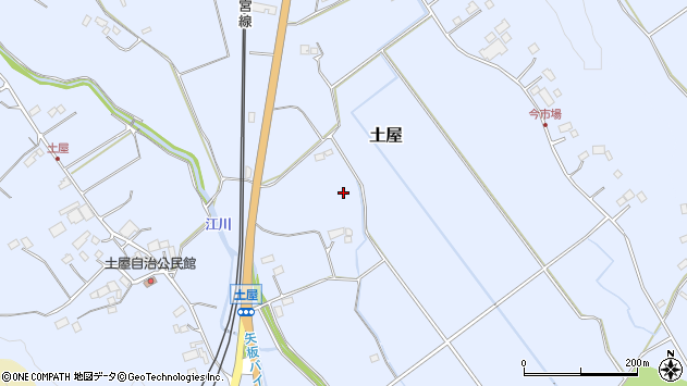 〒329-2131 栃木県矢板市土屋の地図