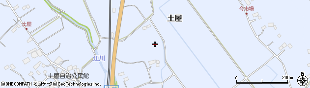 栃木県矢板市土屋周辺の地図