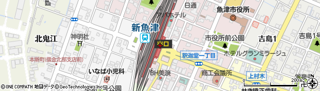 魚津駅周辺の地図