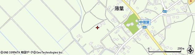 栃木県大田原市薄葉周辺の地図