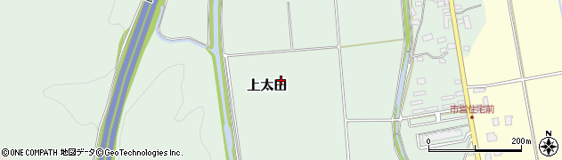栃木県矢板市上太田周辺の地図