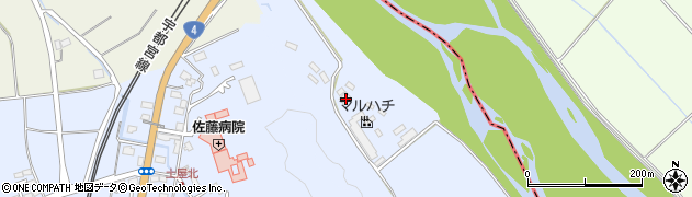 栃木県矢板市沢22周辺の地図