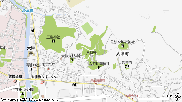 〒319-1702 茨城県北茨城市大津町の地図
