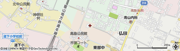 富山県魚津市高畠周辺の地図