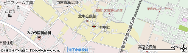 富山県魚津市北中周辺の地図