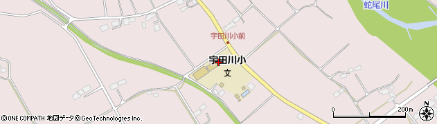 栃木県大田原市宇田川829周辺の地図
