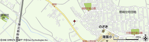 栃木県大田原市薄葉2082-2周辺の地図