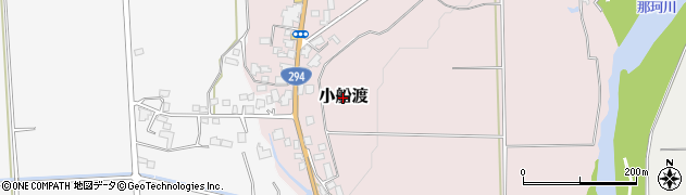 栃木県大田原市小船渡周辺の地図