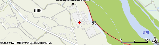 栃木県矢板市山田111周辺の地図