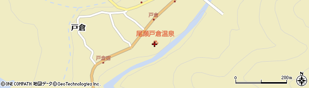 尾瀬戸倉温泉周辺の地図