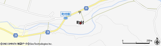 茨城県久慈郡大子町町付周辺の地図