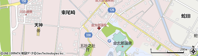 金太郎温泉周辺の地図