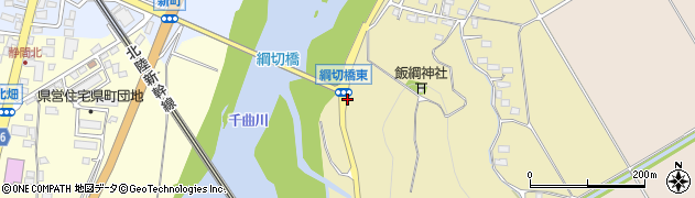 綱切橋東周辺の地図