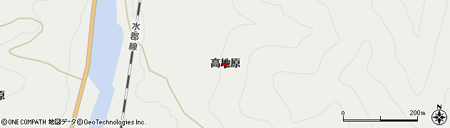 福島県矢祭町（東白川郡）内川（高地原）周辺の地図