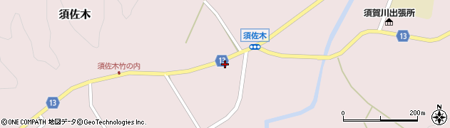 黒羽須佐木郵便局 ＡＴＭ周辺の地図