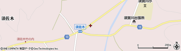 栃木県大田原市須佐木204周辺の地図
