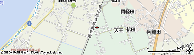 富山県魚津市天王周辺の地図