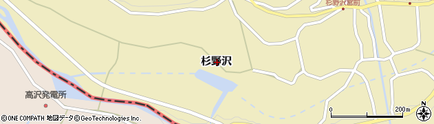 新潟県妙高市杉野沢周辺の地図