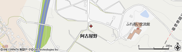 富山県黒部市阿古屋野周辺の地図