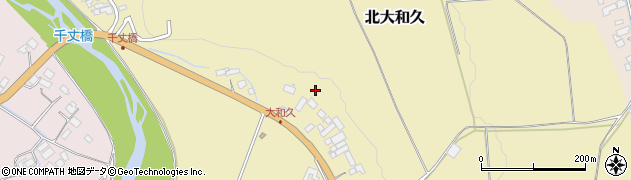 栃木県大田原市北大和久周辺の地図
