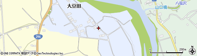 栃木県大田原市大豆田130周辺の地図